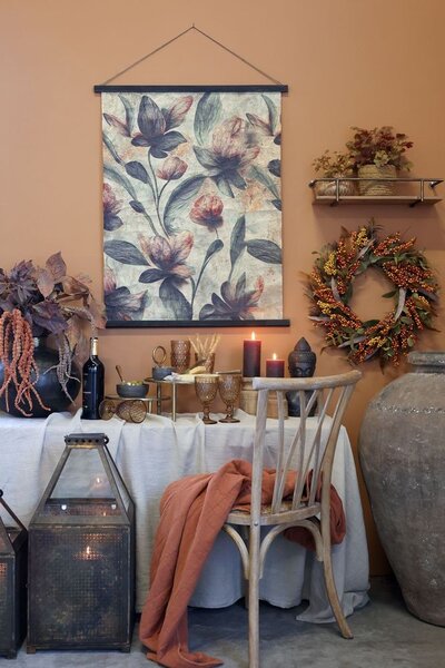 Dekorácia terakovový kvet Fleur Foxtail Amaranth - 107 cm - Chic Antique