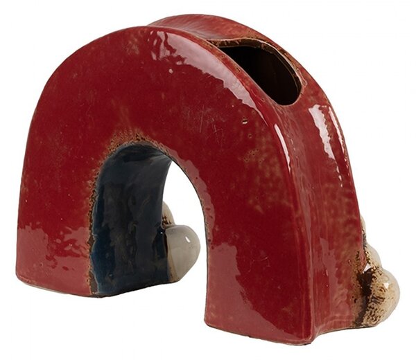 Planter 26x9x16 Cm Red Ceramic Rainbow - 26*9*16 cm - Clayre & Eef