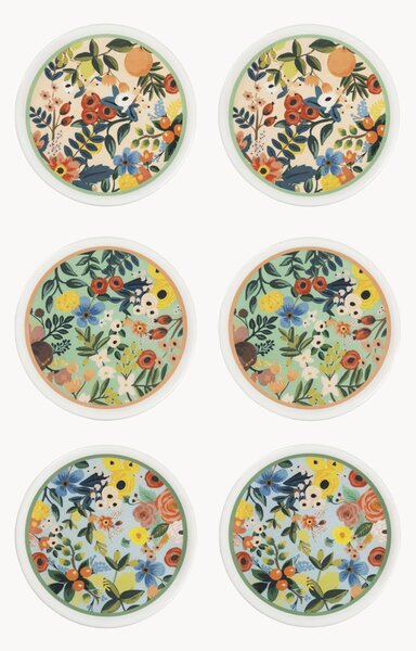 Porcelánové taniere na pizzu Fiori Frida, 6 ks