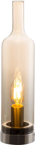 Stolná lampa Bottle 50090123, jantarové sklo