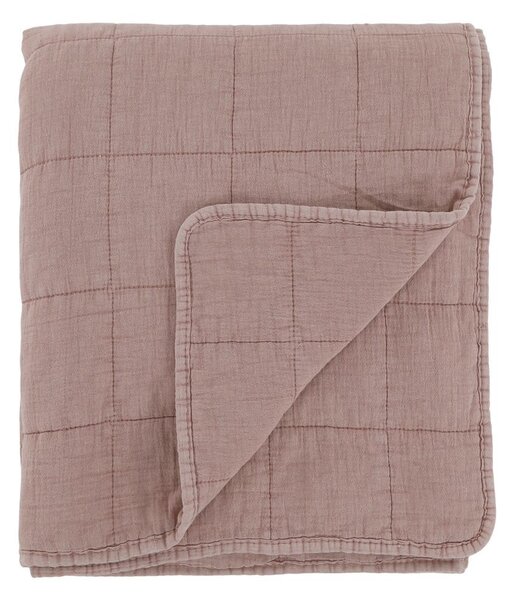 Ružový prehoz s opraným vzhľadom Aix Vintage Quilt - 130*180 cm - Chic Antique