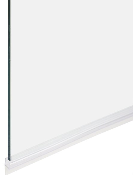 Sprchová zástena na vaňu zlatá priehľadná tvrdené sklo hliník 140 x 80 cm nastaviteľná minimalistický dizajn kúpeľňa