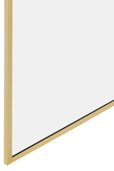 Sprchová zástena zlatá z tvrdeného skla 80 x 190 cm rám z nerezovej ocele bezdverový bezbariérový sprchovací kút moderný štýl kúpeľňa