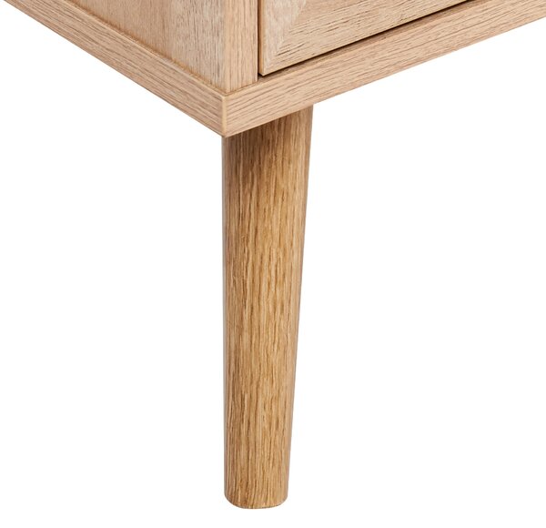 2-dverová ratanová komoda svetlé drevo ratanový výplet skrinka stojan na víno úložný priestor boho štýl obývačka predsieň