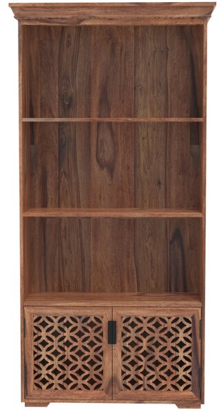 Knižnica Mira 90x180x35 indický masív palisander