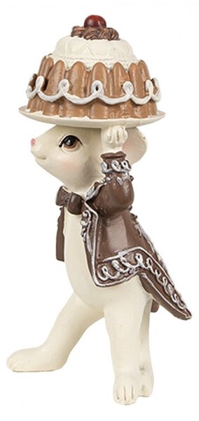 2ks závesná dekorácia socha Myška - 5*5*11 / 5*5*10 cm - Clayre & Eef