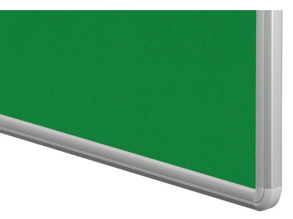Textilná nástenka ekoTAB v hliníkovom ráme, 1200 x 900 mm, zelená