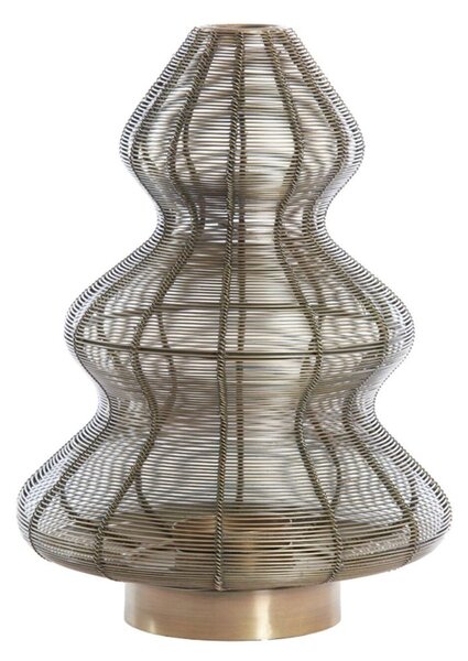Bronzový antik kovový svietnik vianočný stromček Tree - Ø 25*35 cm - Light & Living