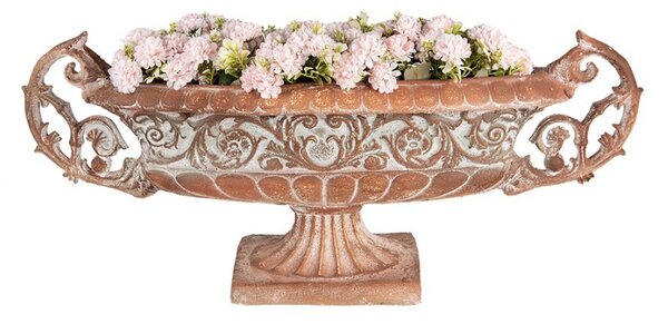 Planter 81x19x36 Cm Brown Ceramic Material - 81*19*36 cm - Clayre & Eef