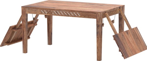 Rozkladací stôl Mira 140/220x90 indický masív palisander