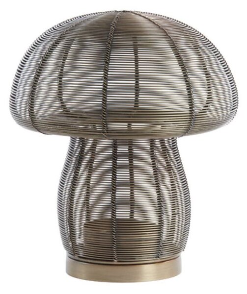 Bronzový antik kovový svietnik huba Mushroom - Ø 20*24 cm - Light & Living