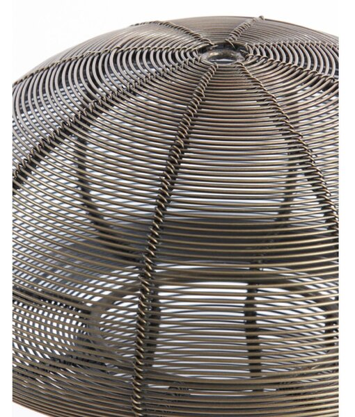 Bronzový antik kovový svietnik huba Mushroom - Ø 20*24 cm - Light & Living