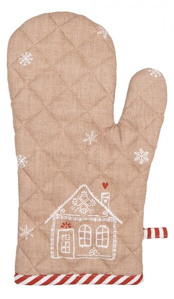 Chňapka s perníkovými chalúpkami Gingerbread Bliss - 18*30 cm - Clayre & Eef