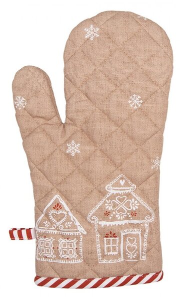 Chňapka s perníkovými chalúpkami Gingerbread Bliss - 18*30 cm - Clayre & Eef