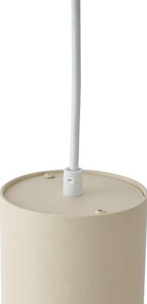 Moderné závesné svietidlo béžové s bielou farbou pre koľajnicový systém 1-fázové GU10 70mm - Iconic Holt