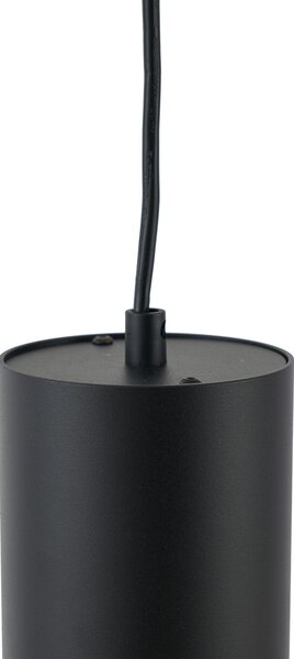 Moderné čierne závesné svietidlo pre 1-fázový koľajnicový systém GU10 70mm - Iconic Holt
