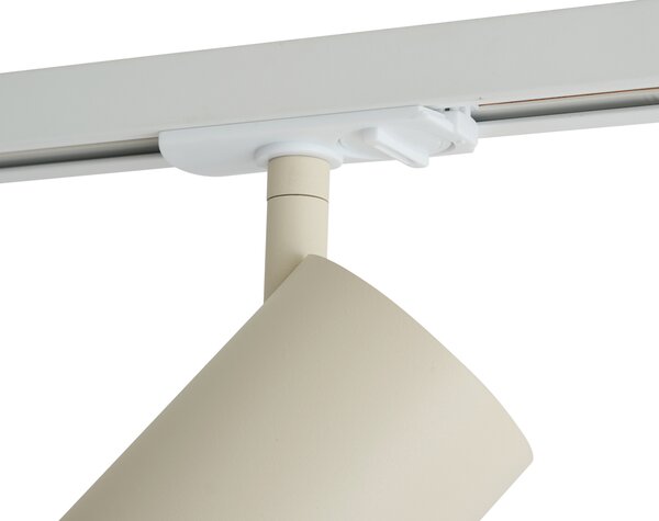 Moderný béžový reflektor pre 1-fázový koľajnicový systém GU10 70mm - Iconic Jeana Luxe