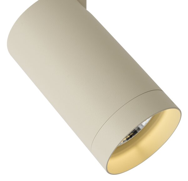 Moderný béžový reflektor pre 1-fázový koľajnicový systém GU10 70mm - Iconic Jeana Luxe