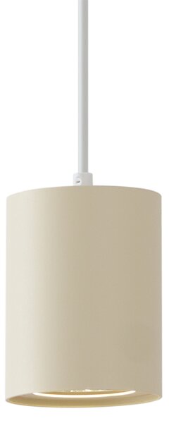 Moderné závesné svietidlo béžové s bielou farbou pre koľajnicový systém 1-fázové GU10 70mm - Iconic Holt