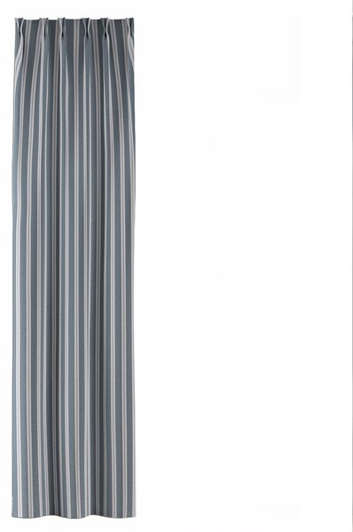 Záves so systémom FLEX (dvojité spony flex) farba produktu modrá látka zapletaná, vzorované
