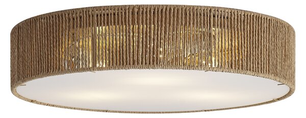 Japandi stropné svietidlo prírodné s tienidlom 46cm 3-svetlá - Luz