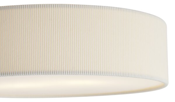 Moderné stropné svietidlo biele so zamatovým tienidlom 38 cm 2-Lights - Luz