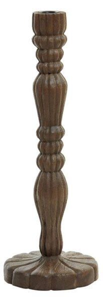 Drevený svietnik na úzku sviečku Jeraldo - Ø 16*45 cm - Light & Living