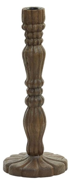 Drevený svietnik na úzku sviečku Jeraldo - Ø 15*38 cm - Light & Living