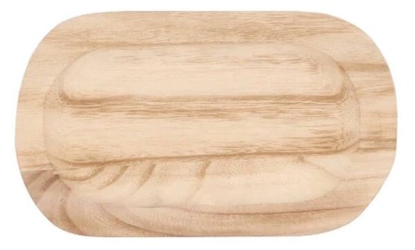 Prírodný drevený dekoračný podnos Tippo - 24*14*2 cm - daan kromhout