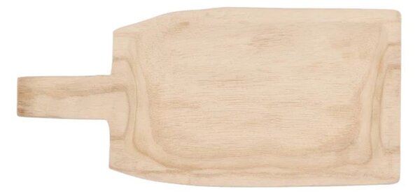 Prírodný drevený dekoračný podnos s rukoväťou Tippo - 32*15*4 cm - daan kromhout