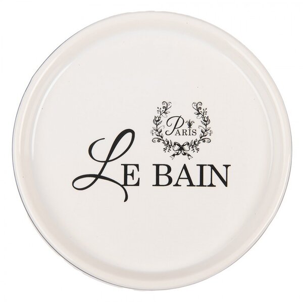 Keramická okrúhla mydlovnička Le Bain - Ø 12*3 cm - Clayre & Eef
