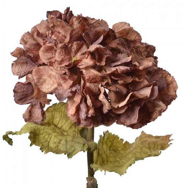 Fialová dekoračná kvetina hortenzie Hydrangea - 10*10*55 cm - Clayre & Eef