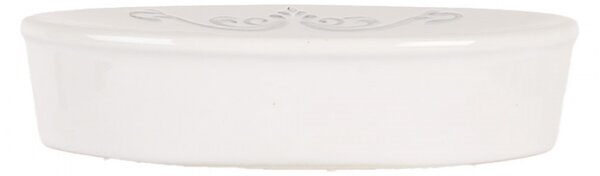 Keramická oválna mydelnička Le Bain - 13*9*3 cm - Clayre & Eef