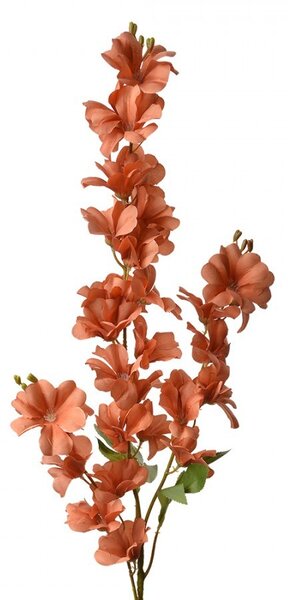 Dekorácia umelá kvetina s oranžovými kvetmi - 16*12*100 cm - Clayre & Eef