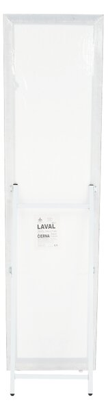 KONDELA Stojanové zrkadlo, čierna, LAVAL