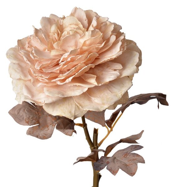Artificial Flower Rose 48 Cm Pink Plastic - 10*10*48 cm - Clayre & Eef