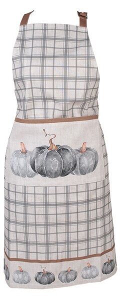 Bavlnená károvaná zástera s tekvicami Country Style Pumpkin - 70*85 cm - Clayre & Eef