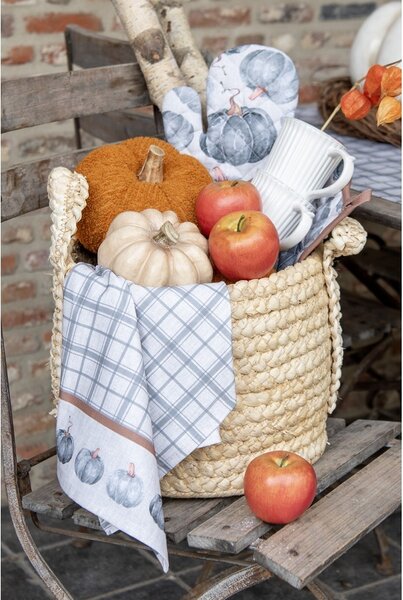 Bavlnená chňapka - rukavice s tekvicami Country Style Pumpkin - 18*30 cm - Clayre & Eef