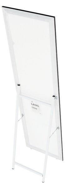KONDELA Stojanové zrkadlo, čierna, LAVAL