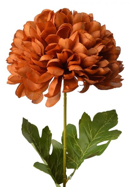 Dekorácia umelá kvetina s hnedým kvetom - 15*15*80 cm - Clayre & Eef