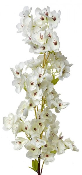 Dekorácia umelá kvetina s bielymi kvetmi - 16*8*98 cm - Clayre & Eef