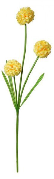Dekoračná umelá kvetina žltá hortenzia - 12*8*84 cm - Clayre & Eef