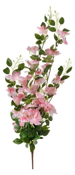 Zelená umelá vetvička s ružovými kvetmi - 25*15*88 cm - Clayre & Eef