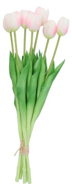 Kytica 7ks ružových realistických tulipánov Tulips - 43cm - daan kromhout