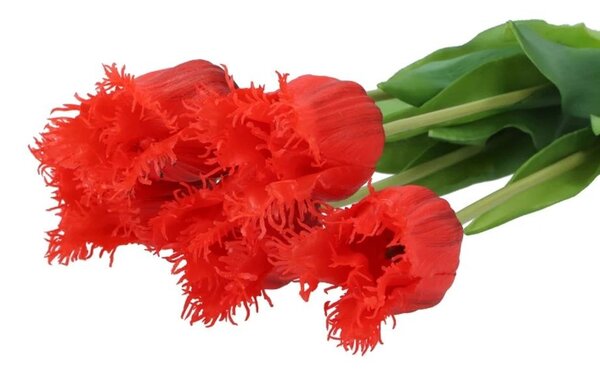 Kytica 7ks tmavo ružových realistických tulipánov Tulips - 31cm - daan kromhout