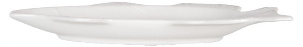 Biela miska / tanier v tvare ryby Fish Bowl - 30*15*3 cm - Clayre & Eef