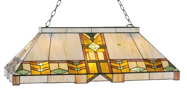 Závesná lampa Tiffany - 92 * 47 * 125 cm 3x E27 / max 60w - Clayre & Eef