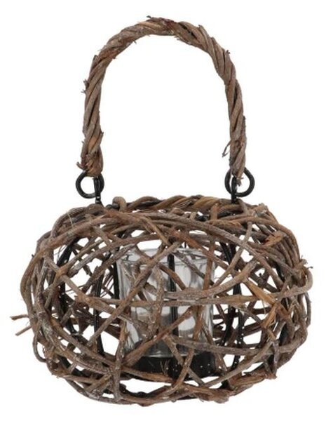 Prútený lampáš Mäsa Vine Wood - 16*12 cm - daan kromhout