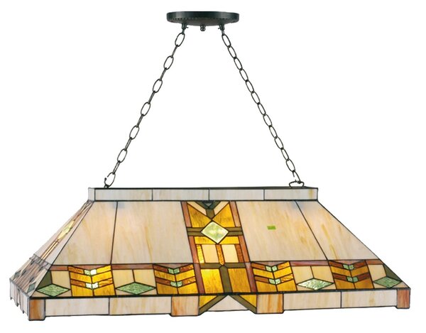 Závesná lampa Tiffany - 92 * 47 * 125 cm 3x E27 / max 60w - Clayre & Eef