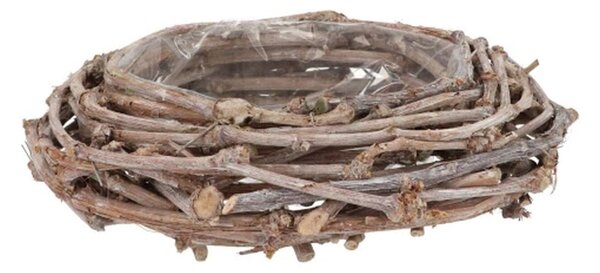 Šedý kvetináč veniec z hroznových vetiev Grape Branch - Ø 30 cm - daan kromhout